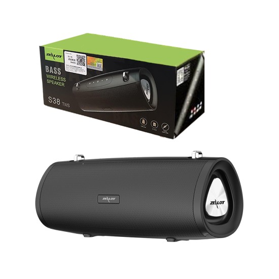 Zealot Double Bass Bluetooth Speaker S38 20W Black